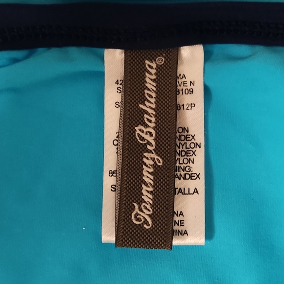 Tommy Bahama One Piece Ruched Bathing Suit Size 16 - Picture 5 of 7